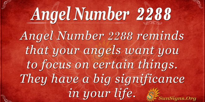 Angel number 2288