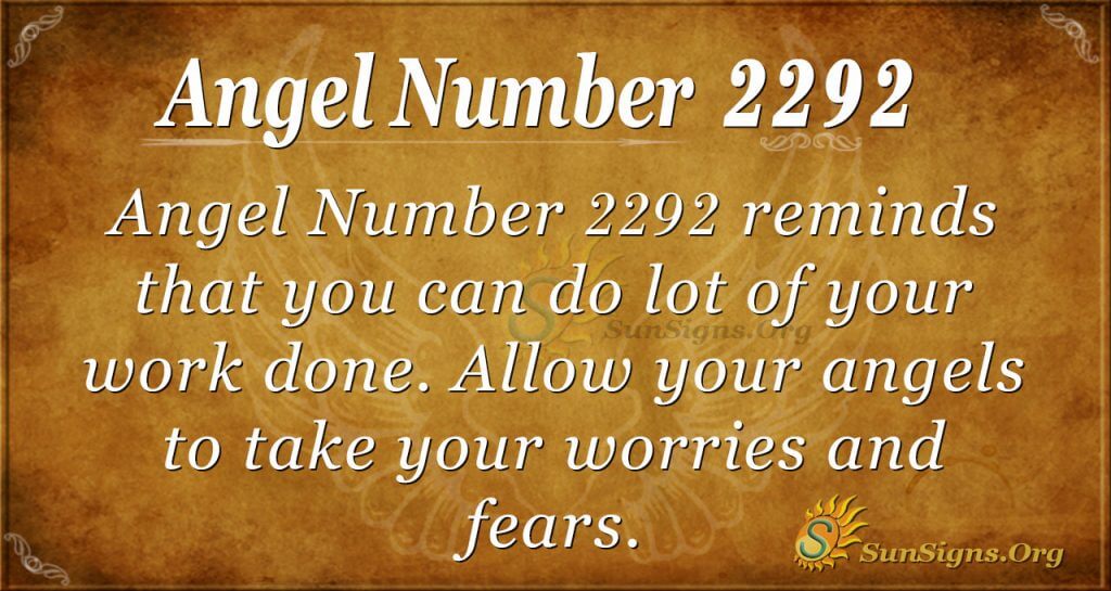 Angel Number 2292