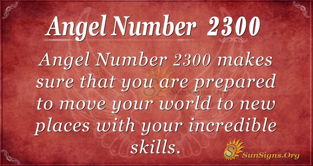 Angel Number 2300