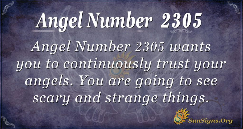 Angel number 2305
