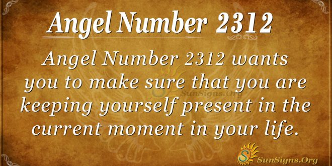 Angel number 2312