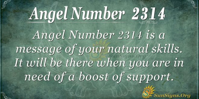 Angel Number 2314