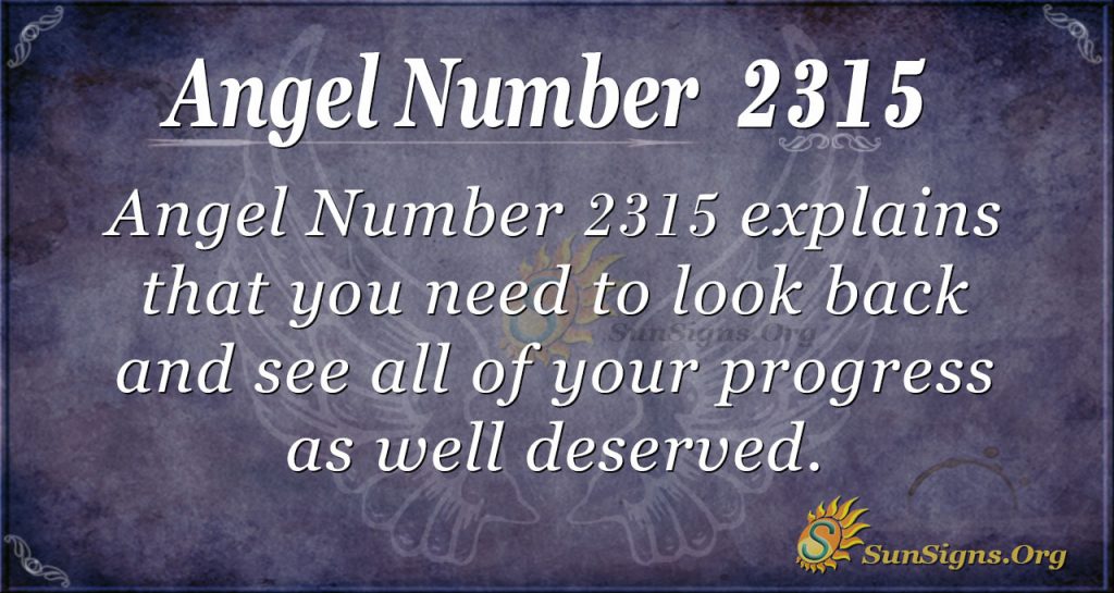 Angel number 2315