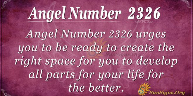 Angel number 2326