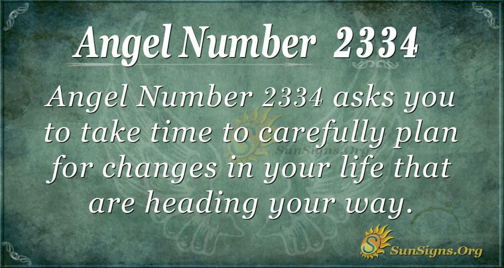 Angel number 2334