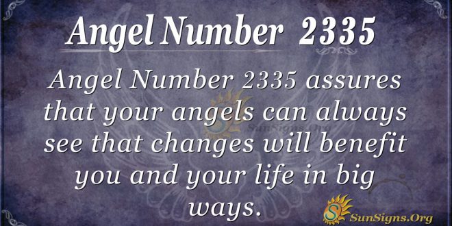 Angel Number 2335