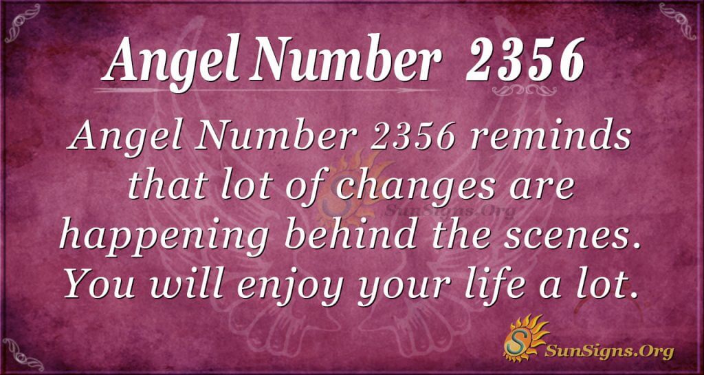Angel Number 2356