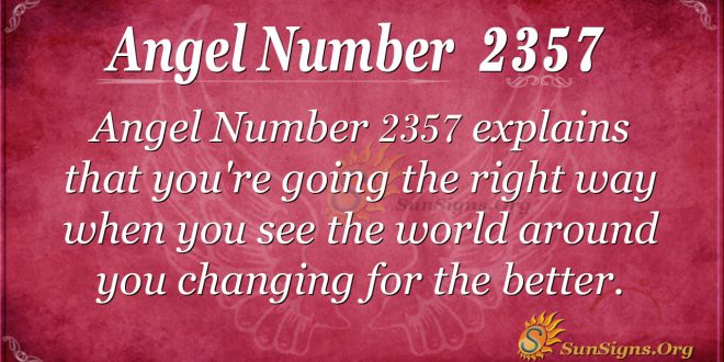 Angel number 2357