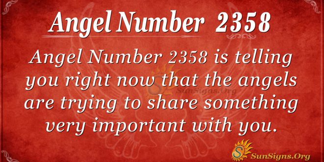 Angel Number 2358