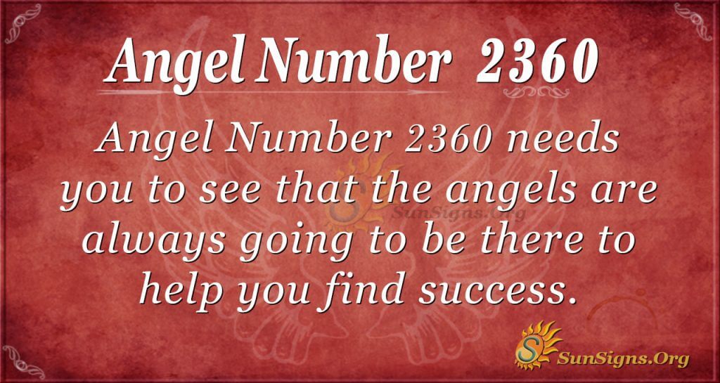 Angel Number 2360