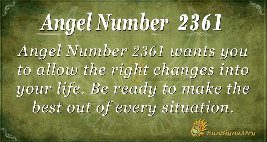 Angel Number 2361