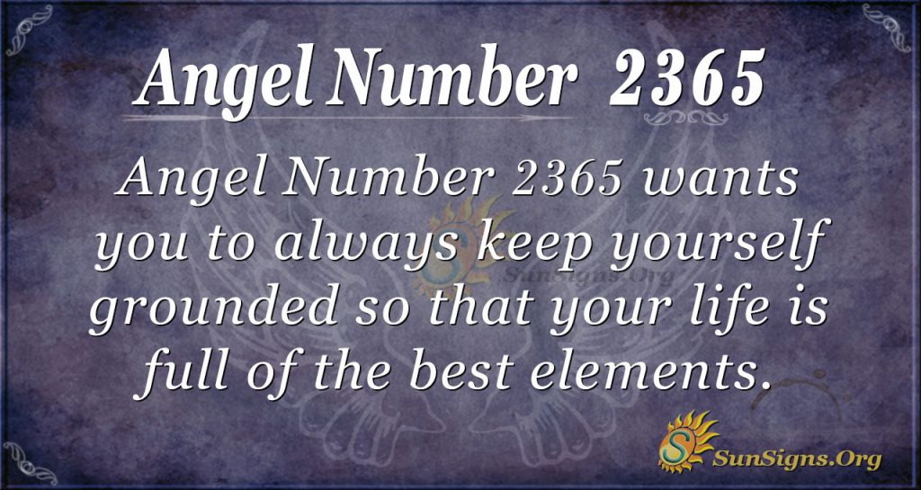 Angel Number 2365