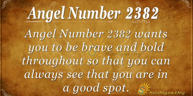 Angel Number 2382