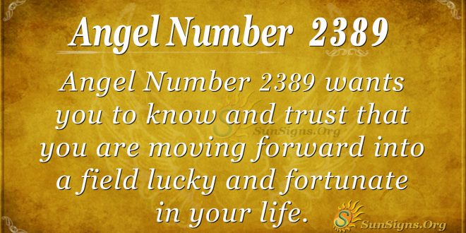 Angel number 2389