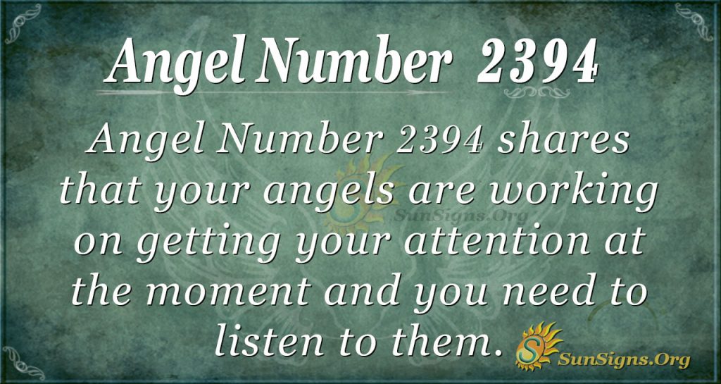 Angel Number 2394