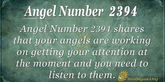 Angel Number 2394