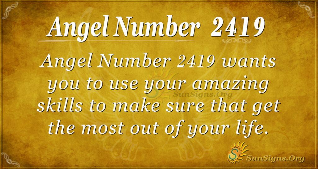 Angel Number 2419