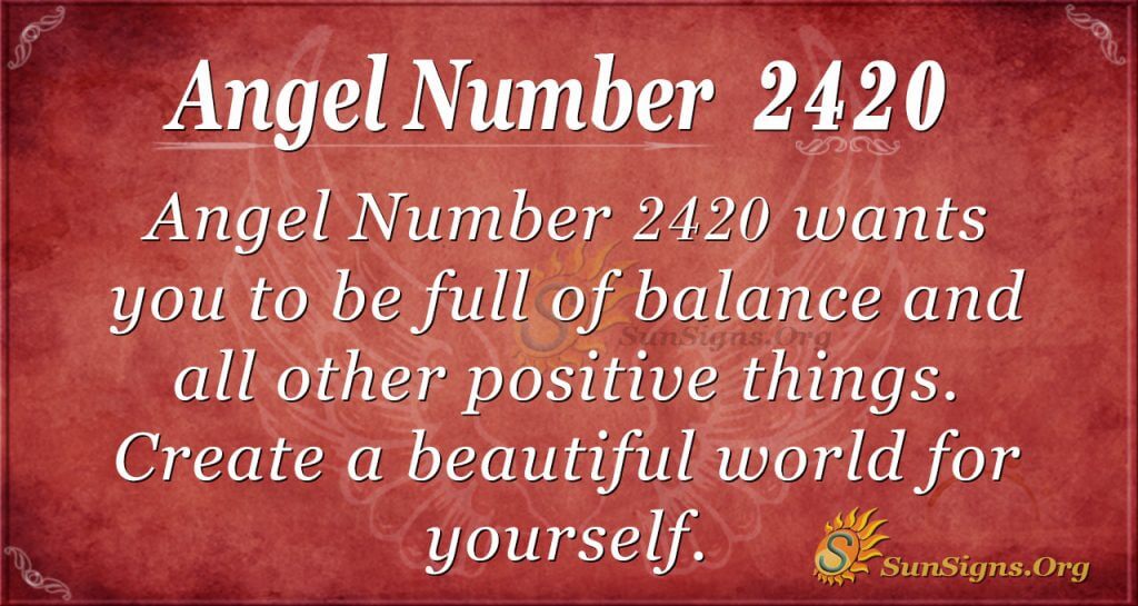 Angel number 2420