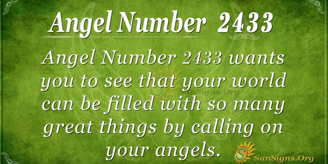 Angel Number 2433
