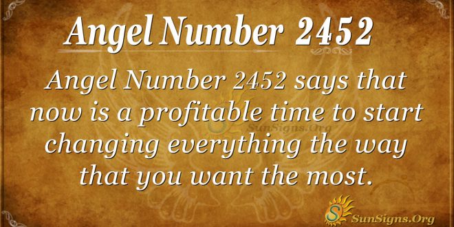 Angel number 2452