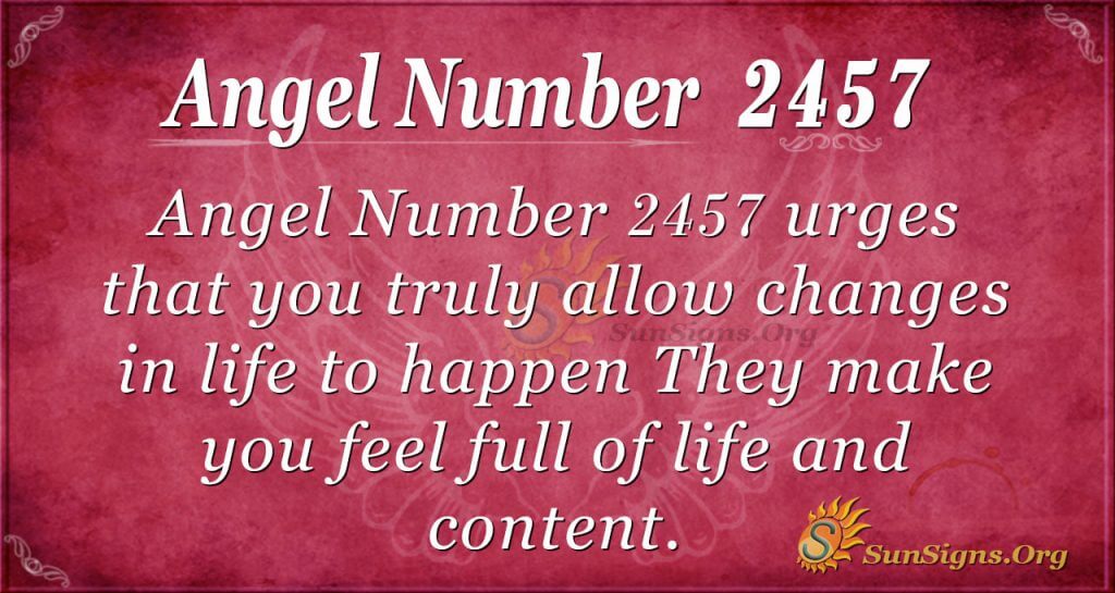Angel Number 2457