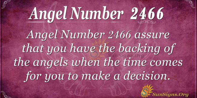 Angel number 2466