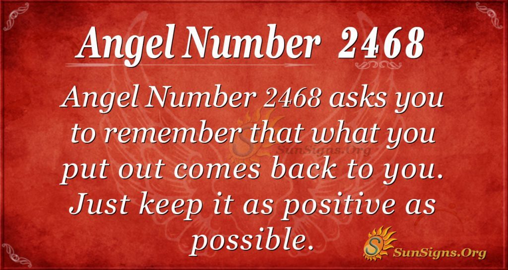 Angel Number 2468