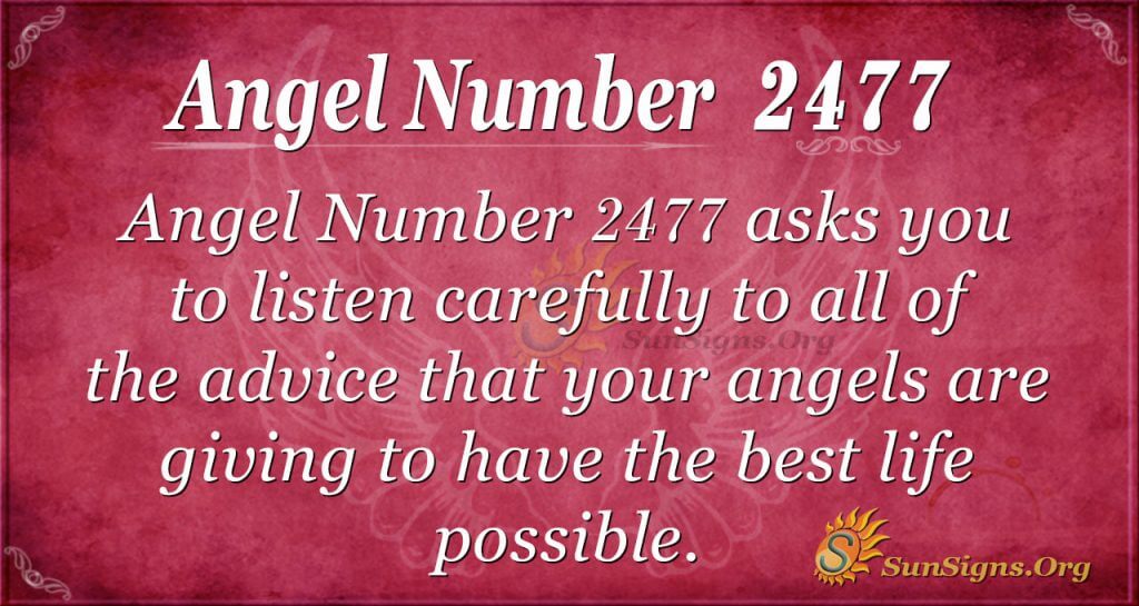 Angel Number 2477
