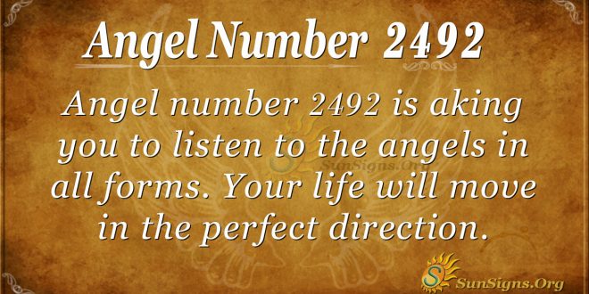 Angel Number 2492