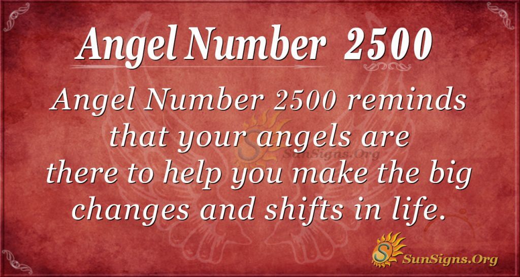 Angel number 2500