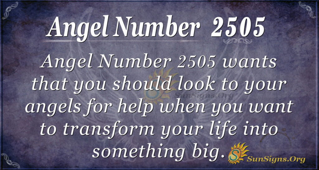 Angel Number 2505