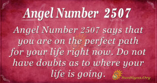 Angel Number 2507