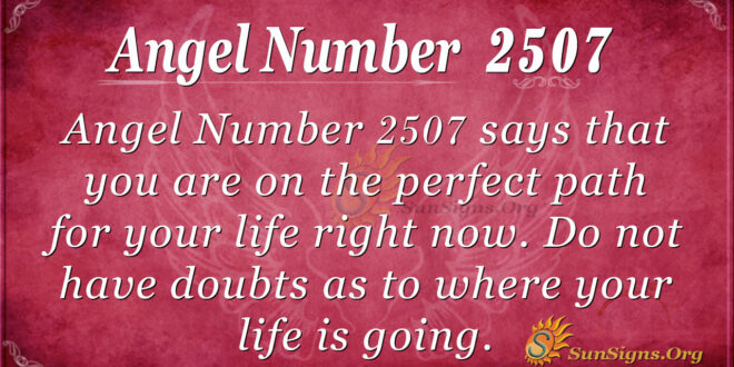 Angel Number 2507