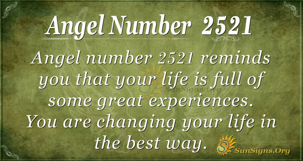 Angel Number 2521