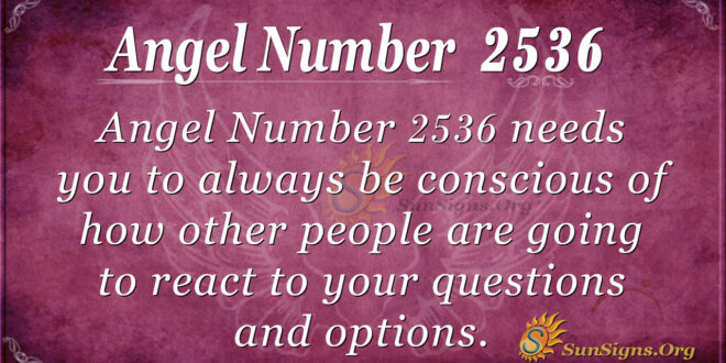 Angel Number 2536