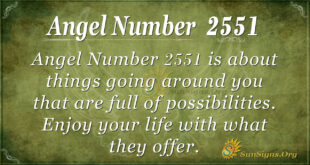 Angel number 2551