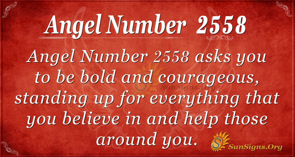 Angel number 2558