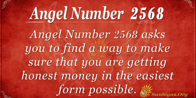 Angel Number 2568
