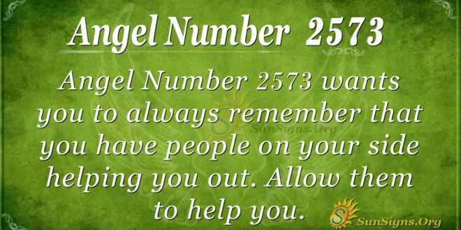 Angel number 2573