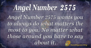 Angel number 2575
