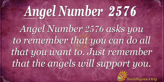 Angel Number 2576