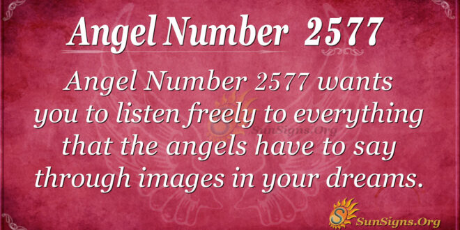 Angel Number 2577