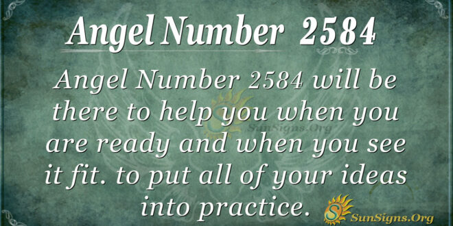 Angel number 2584