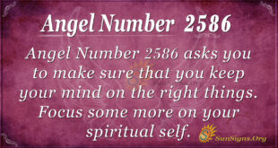Angel Number 2586