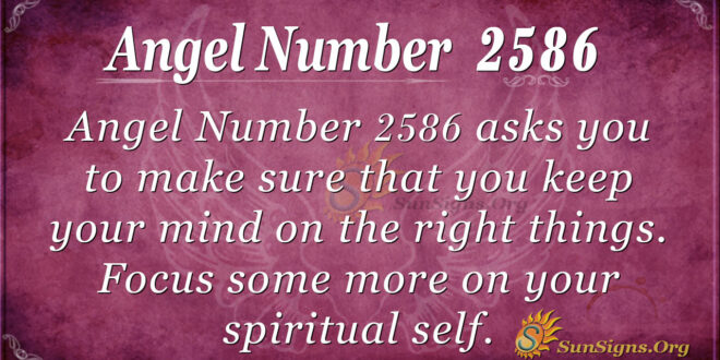 Angel Number 2586