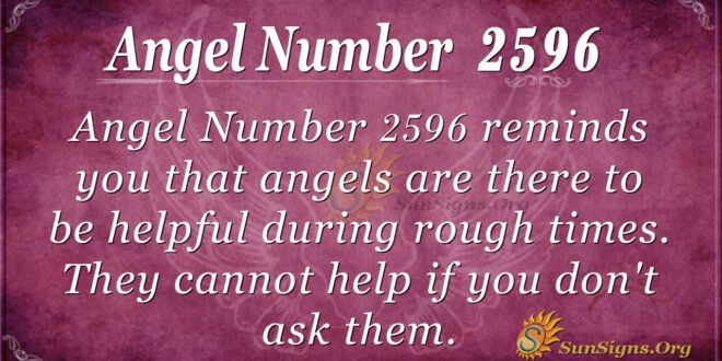 Angel number 2596