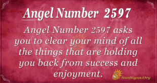 Angel Number 2597