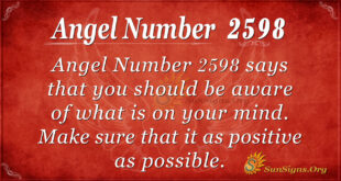 Angel Number 2598