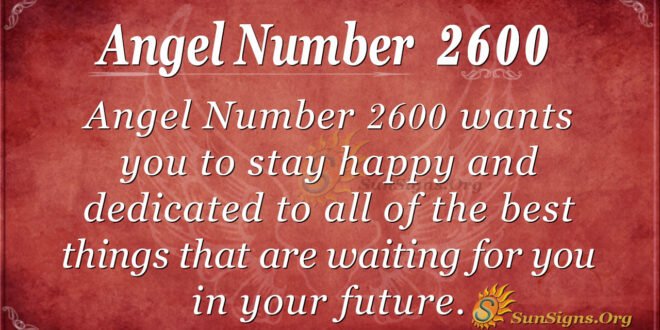 Angel number2600