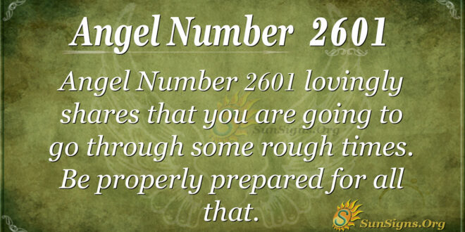Angel number 2601